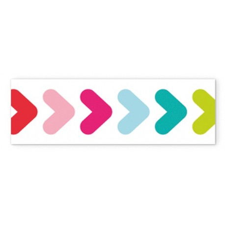 Washi tape 15x10mm flechas colores