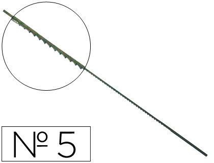 Blíster 12 sierras de marquetería 5/13 maca