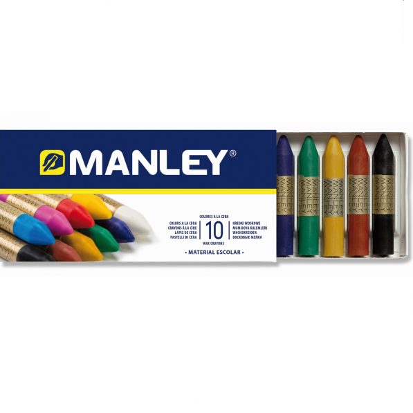 Ceras colores manley 10und.
