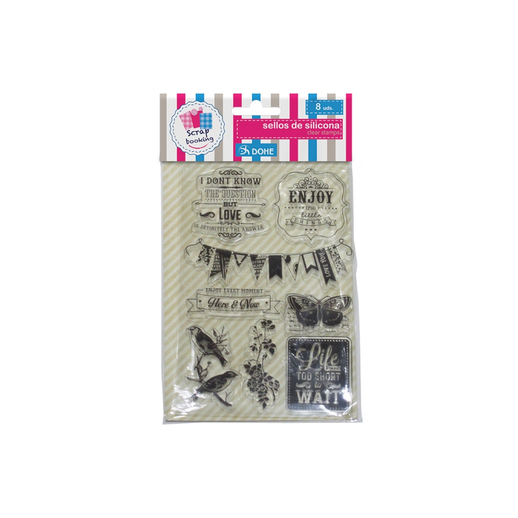Sellos silicona "too cute" 9u Dohe