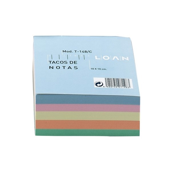 Bloc colores encolado 10x10 500h