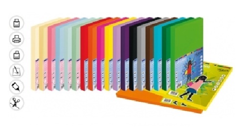 Cartulina A4 azul turquesa 180gr Paquete 100h fabrisa