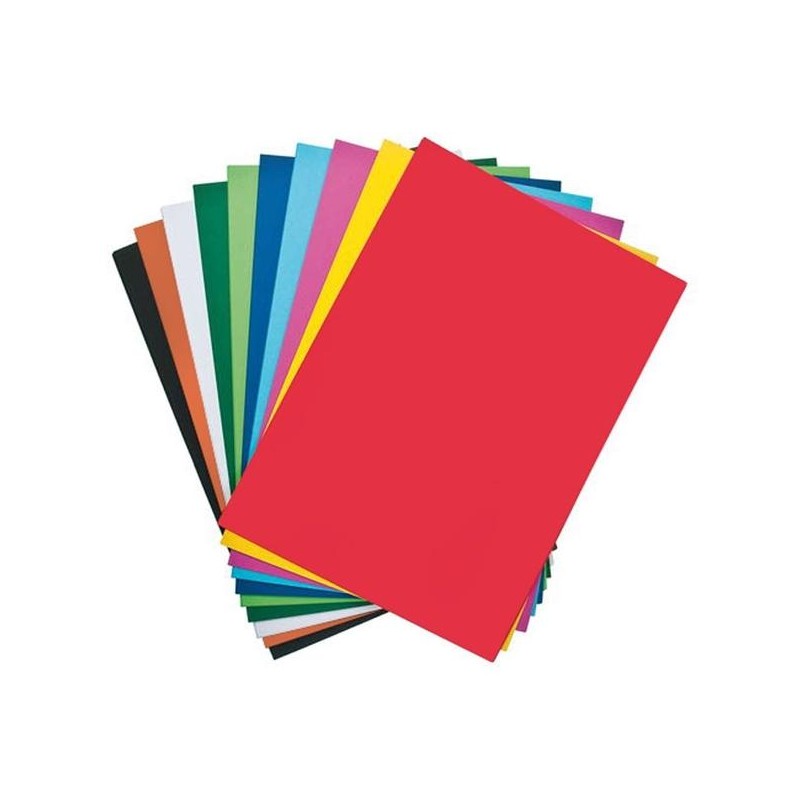 Pack 50 cartulinas A4 colores intensos