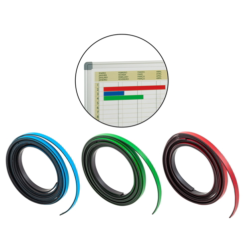 Cinta magnética 5mm ancho 2 m largo rojo