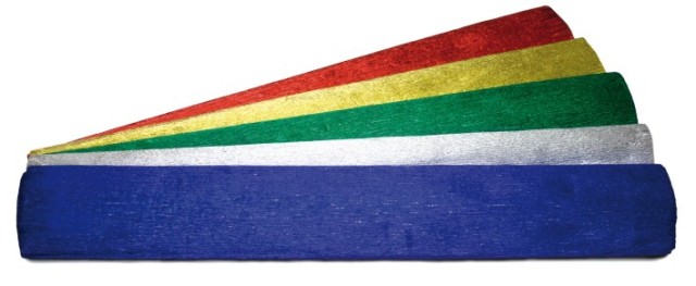 PAPEL CREPE ALUMINIO ORO BRILLO 0,50X2,5mts.