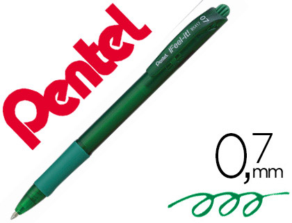 Bolígrafo ifeel-it! Bx417 0.7 verde Pentel