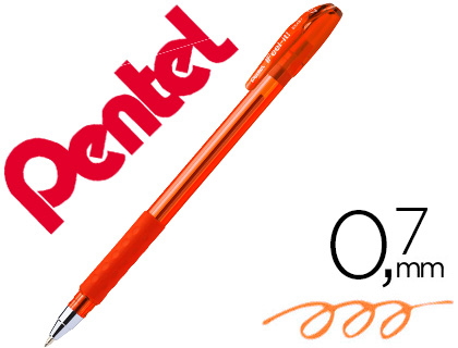 Bolígrafo ifeel-it! Bx417 0.7 naranaja Pentel