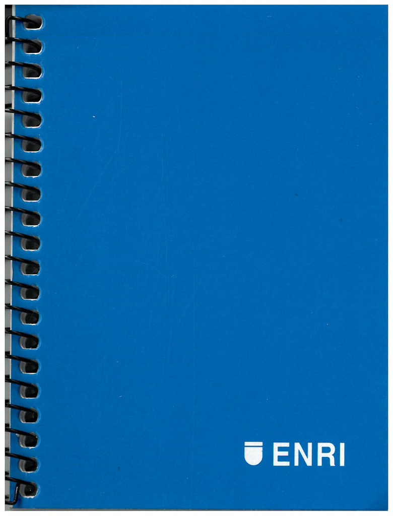 Bloc notasespiral Enri 16º 80h- 4x4
