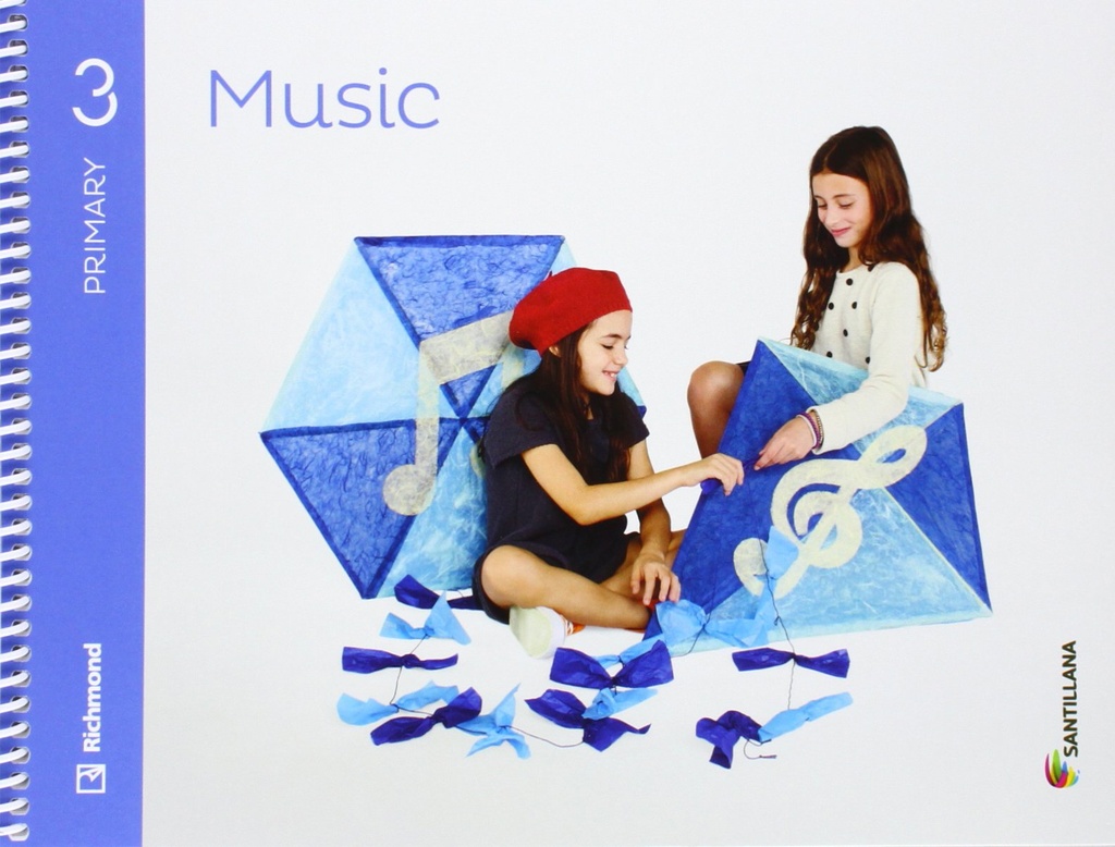 Music+ 3 primary activity book-santillana