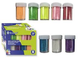 Bote brillantina neon 13G colores surtidos