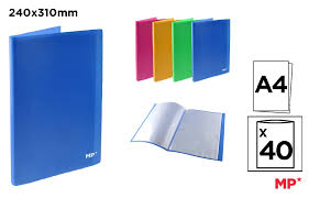 Carpeta 40 Fundas A4 Colores varios