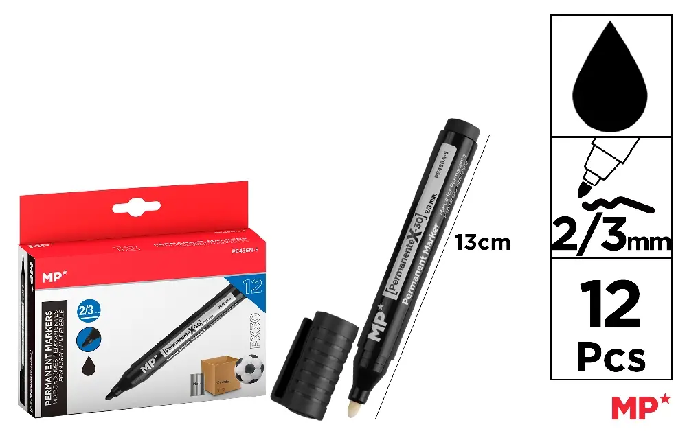 Marcador Permanente Negro