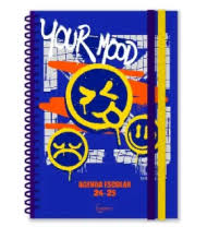 Agenda escolar Día página 12x17 cm tapa plástico 24/25 con goma MP