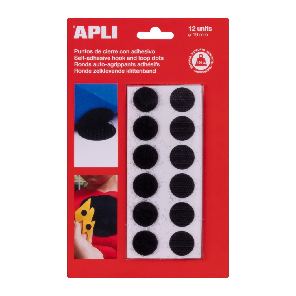 Puntos adhesivos de cierre 12u. APLI