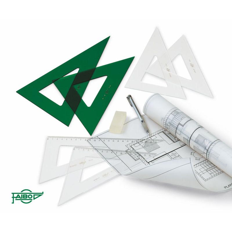 Cartabon verde 30cm - Alta precisión FAIBO 2mm