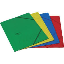 CARPETA GOMAS COLORES FUERTES Fº 400gr FABRISA
