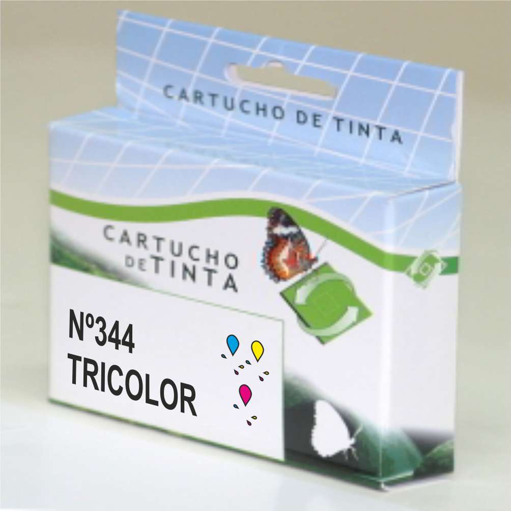 Cartucho tinta compatible hp 344 tricolor