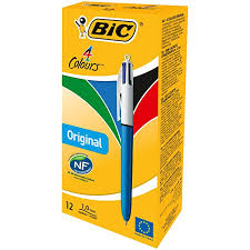 [889969] Bolígrafo Bic 4 colores classic caja 12 unidades