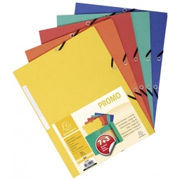 [55000SE] 7 + 3 carpetas c/gomas cartón col.surtidos