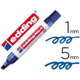 Edding nº1 azul permanente 5mm