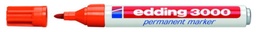 Rotulador edding 3000 naranja permanente