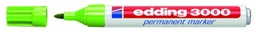 Rotulador edding 3000 verde claro permanente