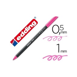 Rotulador edding 1200 rosa neón 69-caja 10
