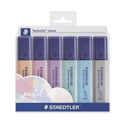 [364 CWP6PA] Set 6 rotuladores flúor pastel Staedtler colors