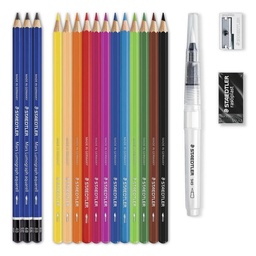[61 14610C] Set de acuarela mixto Staedtler 18 piezas