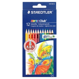 [144 NC12] 12 lápices de colores mina reforzada Noris Club Staedtler