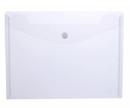 [105 CRISTAL] Sobre polipropileno con botón A4 Transparente Databank