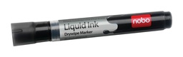 [9011074] Rotulador pizarra blanca tinta liquida Nobo negro caja 12u.
