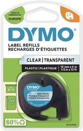 [12267] Cinta Dymo Letratag transparentearente 12mmx4m