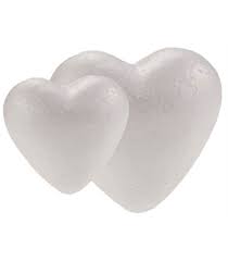 [3001] Pack 12 fig. Poliespán corazones 4,5cm