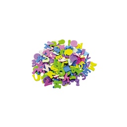 [68001100] Figuras goma eva adhesivas letras y num. 170unid.-Fixo
