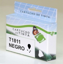 [T18114010R] Cartucho tinta compatible Epson T1811 negro