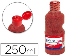 [531206] Giotto tempera glitter rojo 250ml.
