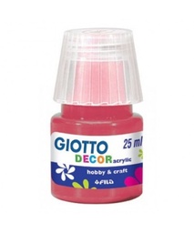 [538109] Pintura acrílica Giotto decor 25ml rojo carmin