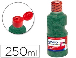 [531205] Giotto tempera glitter verde 250ml.