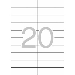 [1868] Etiquetas adhesivas Apli 21x74,6