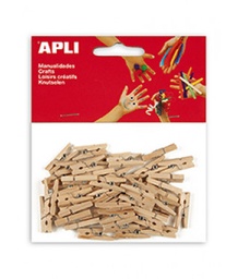 [13478] Mini pinzas madera 25 x 3mm