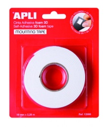 [13986] Cinta doble cara Apli 3d 19x2.28mm mouting tape