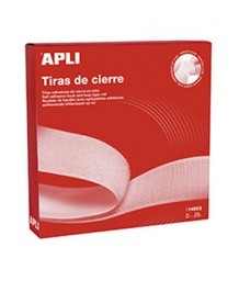 [14903] Cinta velcro adh gancho blanca 2cmx25m