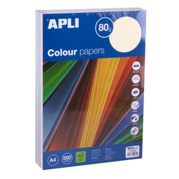 [15285] Papel color surt. Pastel A4 80g. 500h. Apli