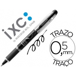 Bolígrafo roller tinta con grip negro 0,5