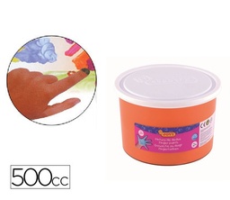 Pintura dedos naranja jovi