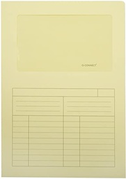 [502616] Subcarpeta cartulina Fº c/ventana amarilla unidad