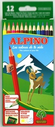 [AL010654] Lápices de colores alpino caja 12und.