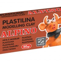 Plastilina modelling clay alpino 50gr marrón