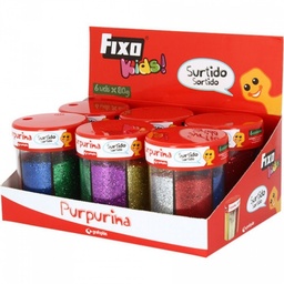 [00039399] BOTE 6 COLORES PURPURINA FIXO KIDS 80gr